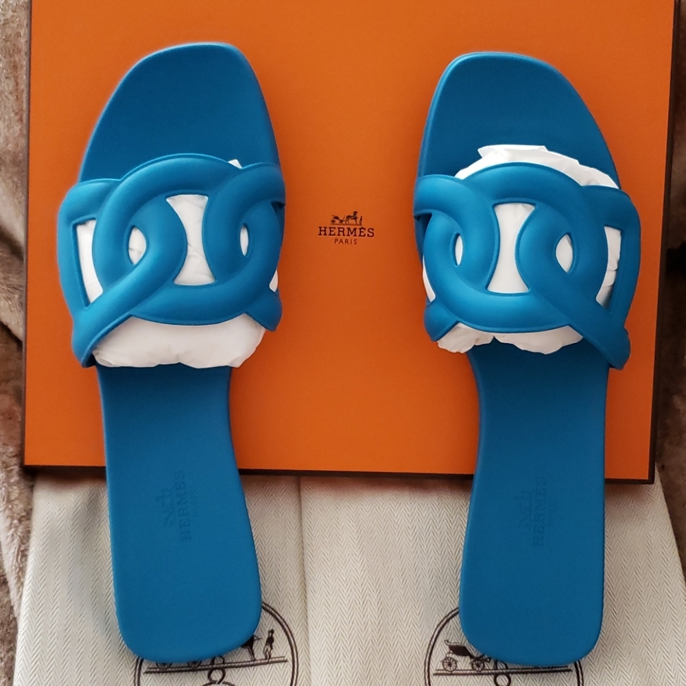 Hermes Aloha Rubber Sandal Size 40/10 Vivid…